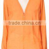 Sexy Ladies Chiffon Shirts Blouse V Neck Long Sleeve Shirts Woman thumbnail-4