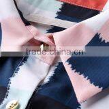 New Ladies' Fashion Long Sleeves Allover Print High Quality and Direct Manufacture Ladies Basic Blouse thumbnail-5