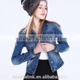 2016 Latest Korean Style Long Sleeve Designer Jean Jacket Designs Customized thumbnail-4