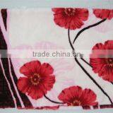 Korea Style Mink Blanket Floral Woven Embossed Micro Plush Raschel Blanket Fleece Blanket