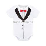 Best Quality Baby Clothes 100% Cotton Gentleman Baby Rompers 2017 thumbnail-1