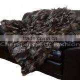 CX-D-116A Genuine Fox Fur Rug Carpet thumbnail-2