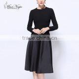 Maxnegio 2017 Fashion Elegant Office Lady Dress Long Sleeve Loose Dress thumbnail-1