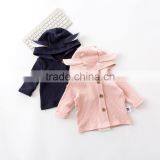 0-3 Years 2017 Hot Wholesale Cotton Autumn Full Sleeves Solid Color Baby Coats thumbnail-1