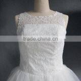 Applique Lace Short Ball Gown Wedding Dress thumbnail-5