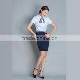 Shop Short Sleeve Blouse Airline Stewardess Uniforms Shirt and Dress thumbnail-3