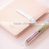 Custom PU Cover Portable Planner Reusable Personal Journal Notebook With Metal Buckle Emboss Logo thumbnail-2