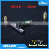 (MOQ:100pcs) Round Metallic Shoelaces Aglets - Mixed Color Shoestrings Tips - High Quality Shoe Lace Cylinder Metal Aglets Tips thumbnail-4