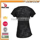 Custom Printing Short Sleeve Chevron Print Woman Shirt and Tops for Wholesale thumbnail-3