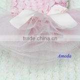 Light Pink Rosettes Elegant Rose Wedding Tutu Small Dog Clothes Party Dress XS-L thumbnail-2