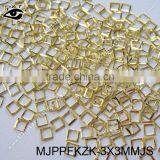 Nail Studs 3x3mm Gold Square Hole Nailhead For Nai Art thumbnail-2
