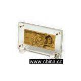 Italy Gold Banknote Acrylic Base thumbnail-1