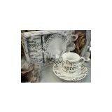 2 Cup 2 Saucer PVC Box Espresso