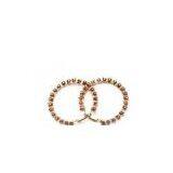 Gold, Metal Alloy Rhinestone Crystal Wedding Bridal Jewelry Earrings E2096 thumbnail-1