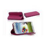 Extra Slim Cell Phone Leather Case with Sleep Function , Samsung Galaxy S4 i9500 PU Stand Case