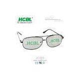 Foldable Metal Frame Stereo Viewer Reald 3D Movies Glasses With Thin Lens thumbnail-1