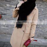 YR478 Top Quality Genuine Fox Fur Luxury Long Boa Scarf thumbnail-2