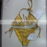 Yellow leopard 2014 New Fashion Swimwear bikini