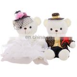 Sweet Stuffed Plush Toy White Couple Teddy Bear 2018 New Wedding Valentine Gift Bride & Groom Teddy Bear Plush Toy