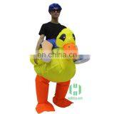 HI CE Hottest Wholesale Inflatable Costumes for Kids Lovely Yellow Duck Costume for Sale thumbnail-1