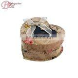 Thanksgiving Pretty Flower Heart Shaped Craft Paper Cardboard Gift Box thumbnail-2