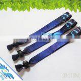 Party Cheap Double Side Printed Price Custom Logo Text Fabric Wristbands thumbnail-1