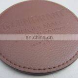 Factory Supply Leather pu Coaster With Debossed Logo thumbnail-2
