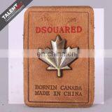 Customized Fashion Logo Special Metal Real Leather Badge Patch for Jeans thumbnail-4