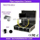 7 Inch Portable Color Monitor Sewer Pipe Inspection Camera With 20/30/40m Cable TEC710-SCJ