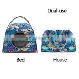 Dropshipping Cat House Leaves Pattern Creative Dual-use Cat Bed All Season Sleeping Bag for Cat Pet thumbnail-2