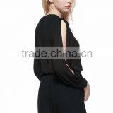 Contemporary Sexy Deep V-Neck Chiffon Jumpsuit for Women thumbnail-4