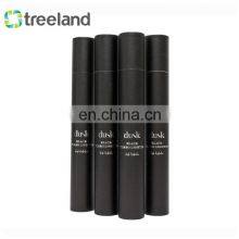 Black Cardboard Poster Tube Round Packaging Postal Mailing Tube With Silver Stamping thumbnail-2