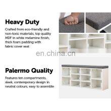 Storage Bench Shoe Rack Shoes Bench for Home Entrance Decoration thumbnail-4