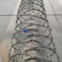 Heavy Galvanized Razor Wire CBT-60 700MM Hot Dipped Galvanized Concertina Razor Barbed Wire Made in China