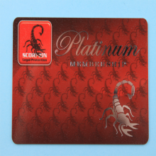 Plastic Loyalty Card With Highlighted Logo Made by Hot Stamp Gold or Silver Foil thumbnail-2