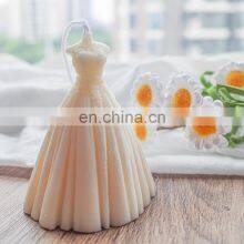 Wholesale Creative Luxury Wedding Gift Set Home Decor Dress Shape Custom Aromatherapy Fragrance Soy Wax Scented Candles thumbnail-4