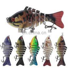 Hot Sell Stocked Multi Jointed Artificial Fishing Bait 10cm 15.7g Lifelike Trout Fishing Lure for Bass Perch Trout thumbnail-2