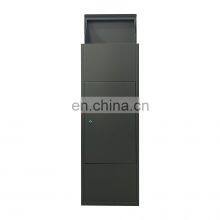 Steel Extra Large Mailbox Outside Home Office to Collect Package Metal Mailbox Large Locking Black Product