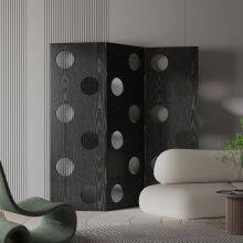 High Quality Folding Wood Panel Room Divider Screen for Home Decoration thumbnail-3