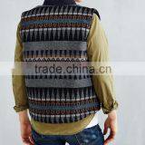 New Style Zip Up Wool Mens Sleeveless Fleece Reversible Vest thumbnail-4