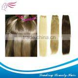 100% Unprocessed Russian Hair Weft Human Hair Weaving in Different Color and Length thumbnail-1