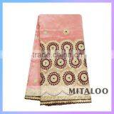 Mitaloo MGP0038 Good Price Silk Brocade Fabric Silk George Lace Fabric For Wholesale thumbnail-1