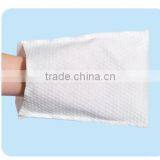 viscose and polyster non woven disposable Dipping washing gloves wipe for hospital and surgery molton washing glove