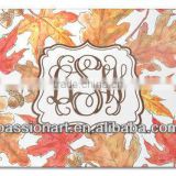 Seasonal Gifts Autumn Leaves Smooth Glass Cutting Board