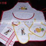 Waffle Embroidery Apron Set Kitchen thumbnail-1