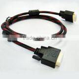 Manufactuer Supplier Nylon Braided Dvi Cable for Gameplayer Monitor thumbnail-5