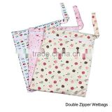 68 Patterns and Colors for Double Zipper Wetbags Two Zipper Diaper bags