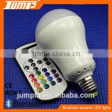 Smart LED bulb color changing remote control Bluetooth 7W E27 BT speaker light