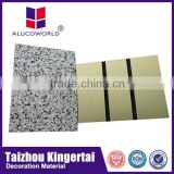 Alucoworld mable finished waterproof exterior wall aluminum composite panel