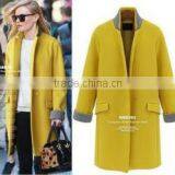 Lovaru Women's Double Breasted Female Coats Overcoat Long Wool Blends Trench Coat Quality Choice thumbnail-1